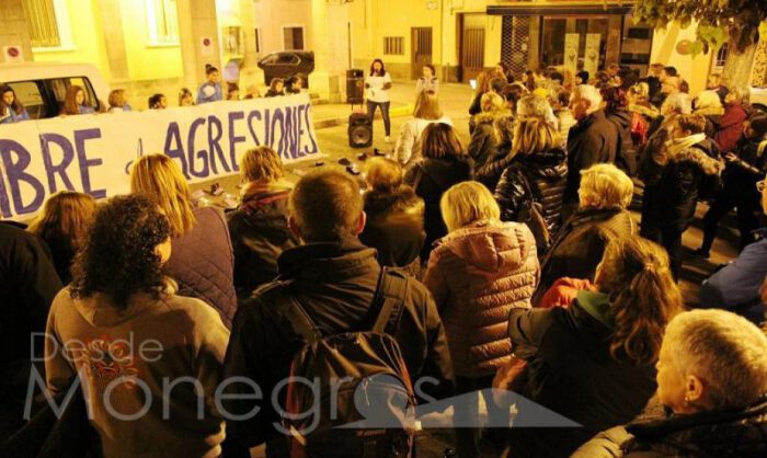 Concentración del 25N de 2019 en Sariñena.