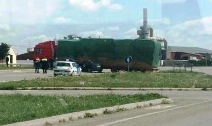 Los vehí­culos involucrados