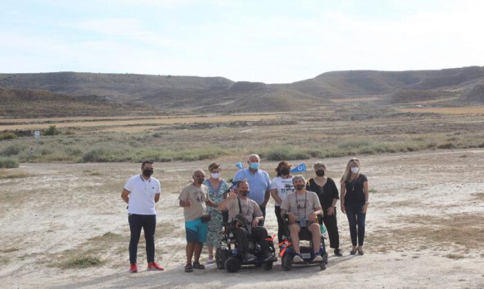Presentación del reto Caminus Monegros en Tardienta.