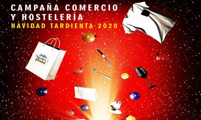Cartel de la campaña del comercio en Tardienta.