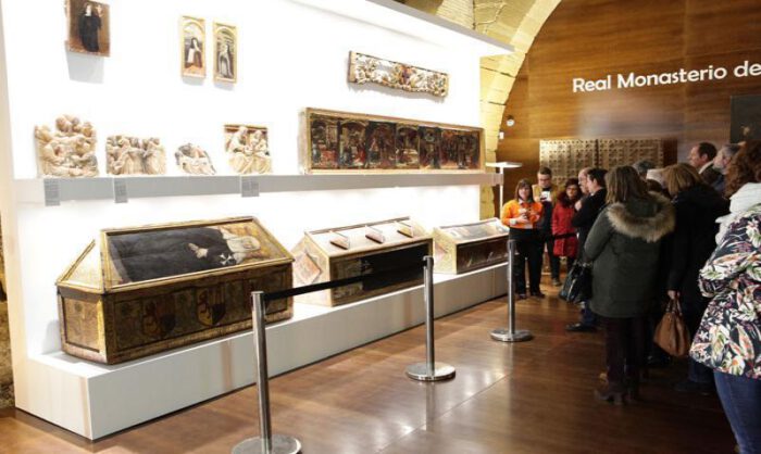 Parte de los bienes son visitables en el monasterio.