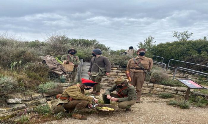 Escena de la recreación de la última edición.