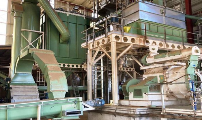 Instalaciones para la fabricación de pellets en Almuniente.