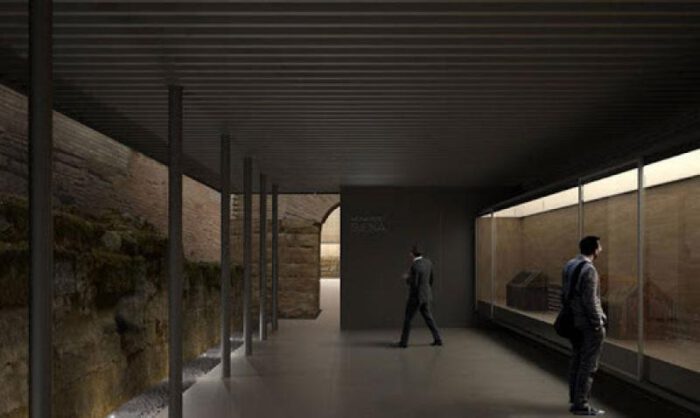 Sala del futuro museo de Sijena.