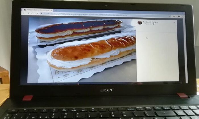 Comprar reposterí­a desde casa y recibirla en el domicilio.