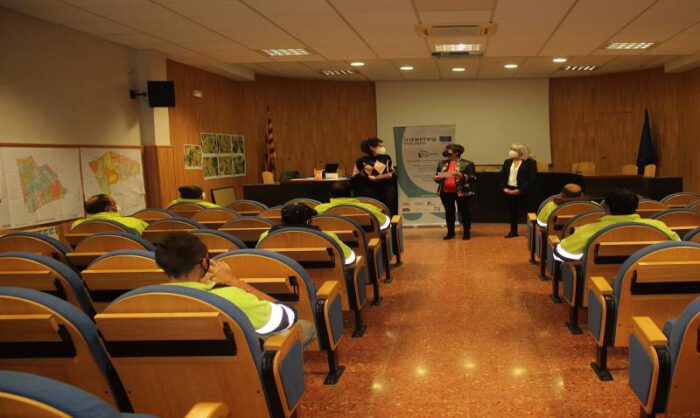 Primera sesión de la formación en Grañén.