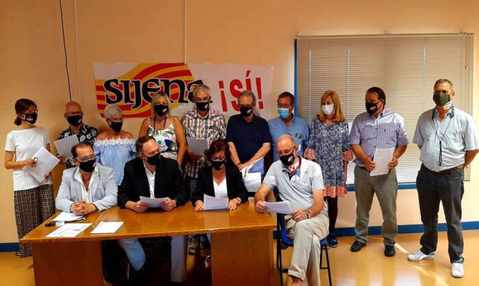 Acto organizado ayer en la localidad de Sariñena.