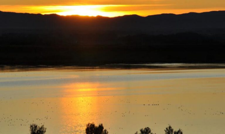 Atardecer sobre la Laguna de Sariñena. Gobierno de Aragón. Atardecer sobre la Laguna de Sariñena. Gobierno de Aragón.