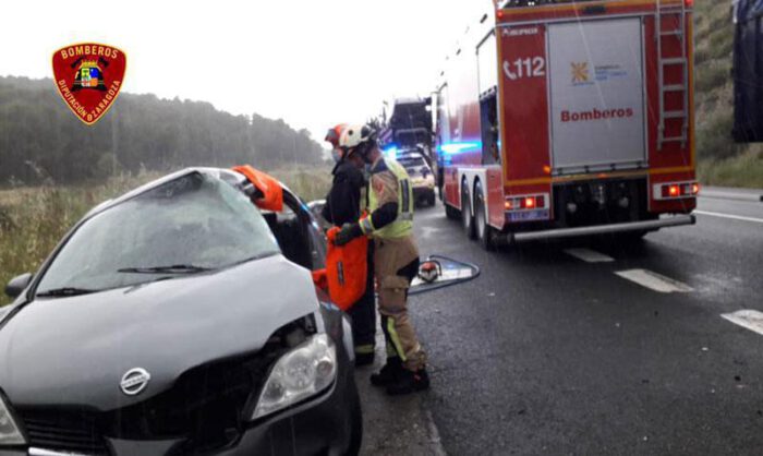 Accidente en Peñalba el pasado mes de junio.