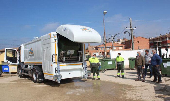 Imagen de la recepción del vehí­culo en Grañén.