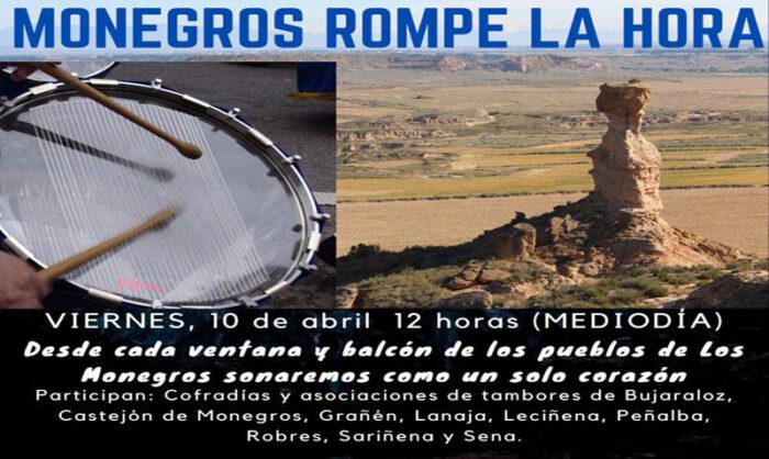 Imagen del cartel diseñado desde Sariñena.