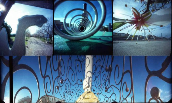 Composición de varias de las fotografí­as de la exposición.