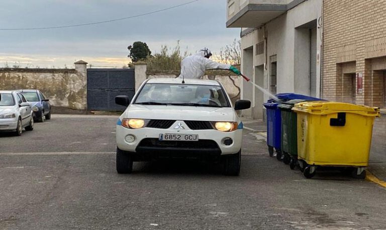 Imagen de las labores llevadas a cabo en Grañén. Imagen de las labores llevadas a cabo en Grañén.