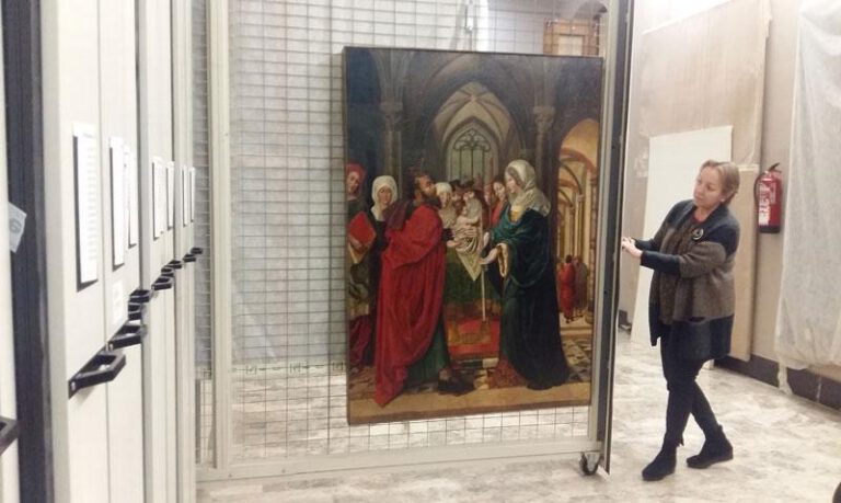 La tabla está en custodia en el Museo de Zaragoza desde 2017 La tabla está en custodia en el Museo de Zaragoza desde 2017