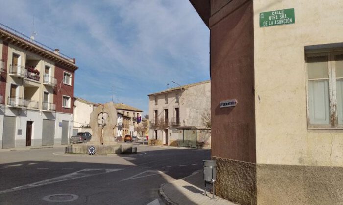 Imagen de una céntrica zona de la localidad de Robres.