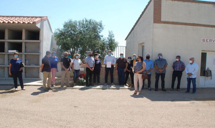Imagen del acto organizado en Sariñena.