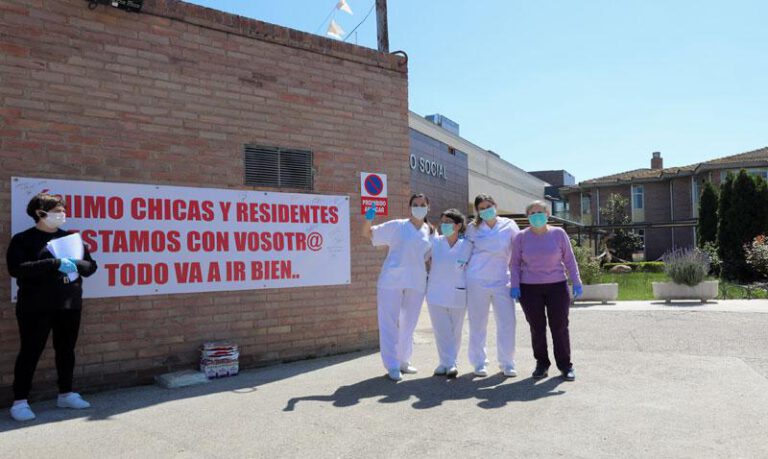 El pueblo de Sariñena se volcó con su residencia. El pueblo de Sariñena se volcó con su residencia.