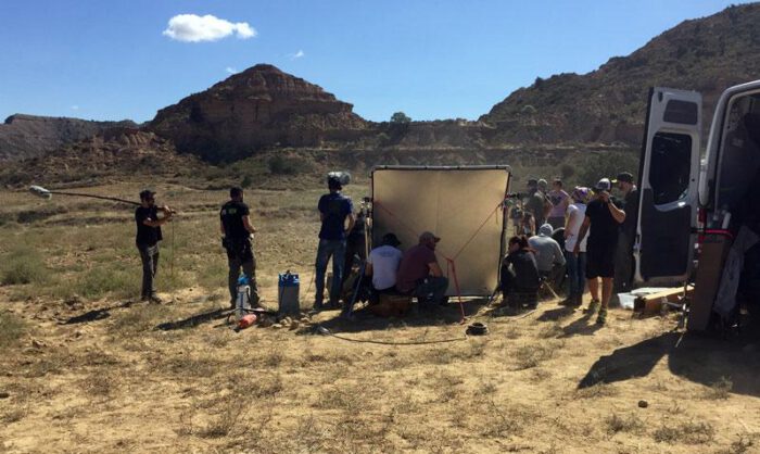 Imagen de archivo de uno de los rodajes de Los Monegros.