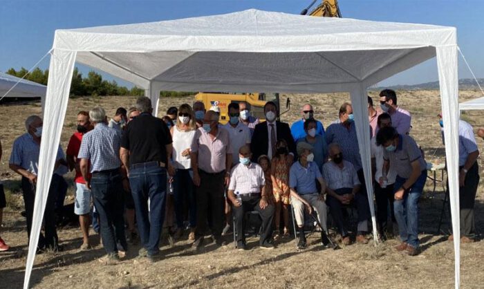 Ha tenido lugar hoy la colocación de la primera piedra.