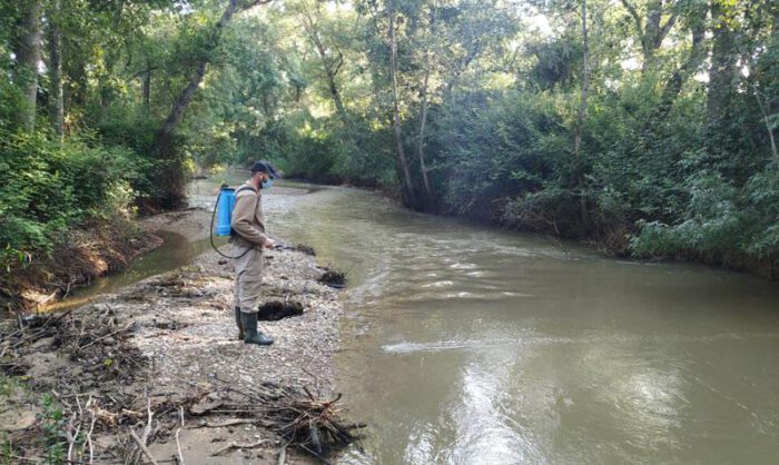 Los productos son aplicados en los cauces de los rí­os.