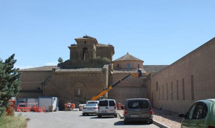 Los trabajos también afectan a la parte exterior.