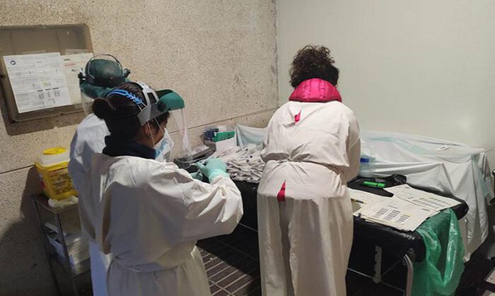 Más de 50 PCR han sido realizadas hoy en Grañén.