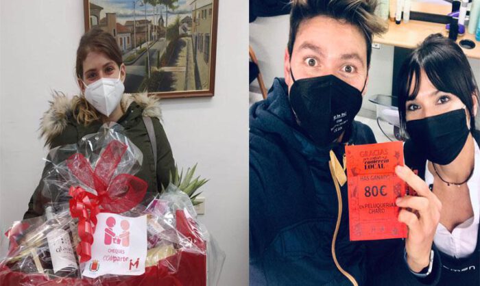 Imagen de algunos de los premiados durante la campaña.