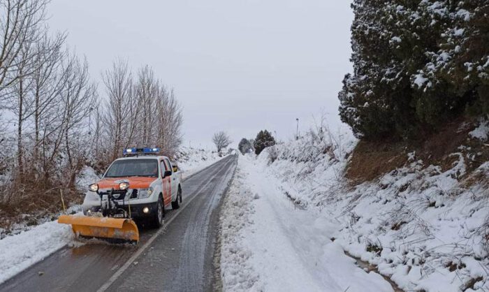 Trabajos de limpieza desarrollados por Protección Civil.