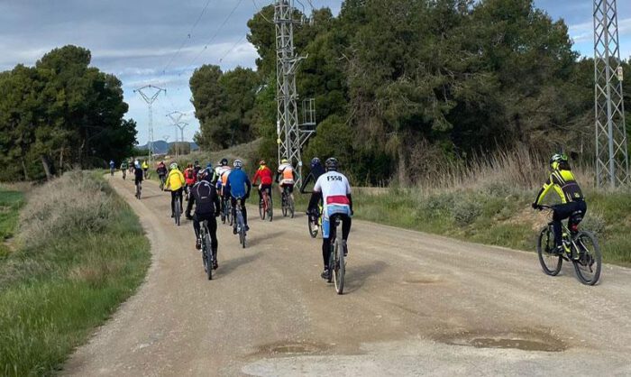 Recorrieron la ruta 1 del Centro BTT Sierra de Alcubierre.