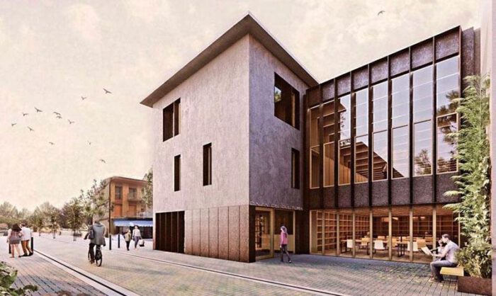 Imagen del nuevo aspecto que tendrá la Casa de Cultura.