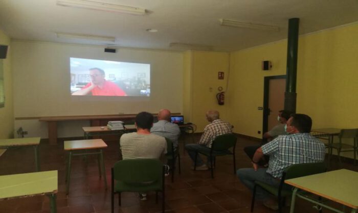 Imagen del acto celebrado en la Casa de Cultura de Grañén.