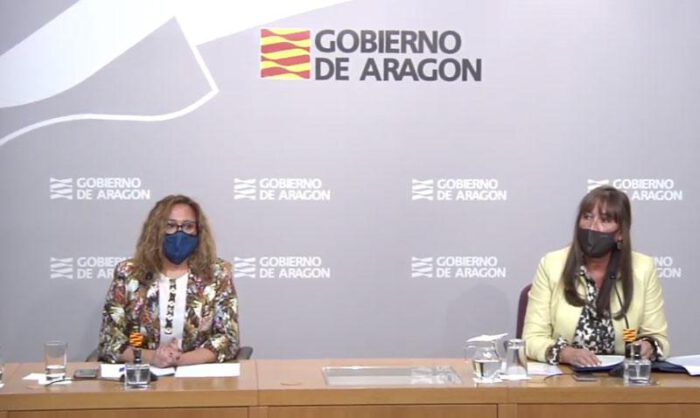 Pérez y Repollés en la rueda de prensa.