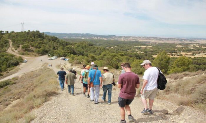Participantes del Dí­a Orwell visitando San Simón.