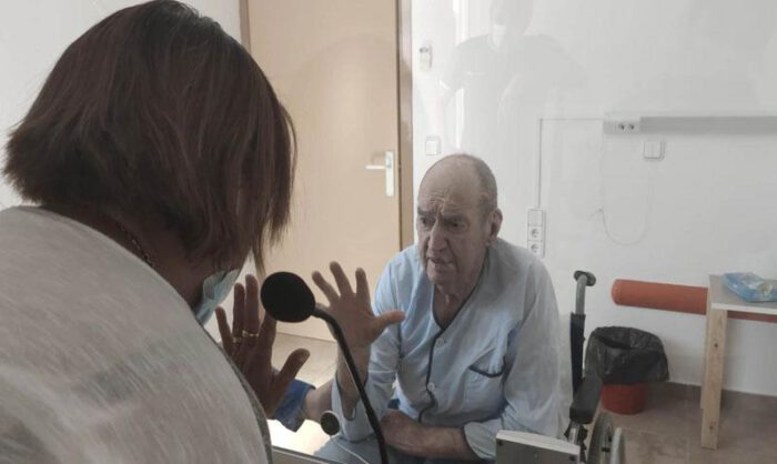 Rosa Gerbás y su padre