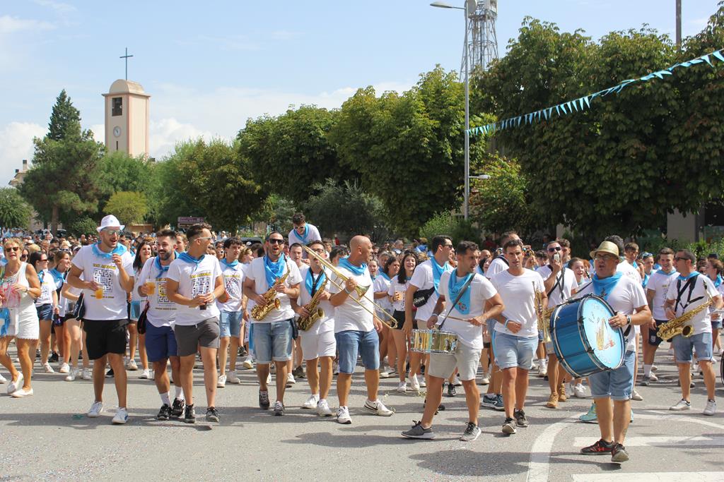 La charanga Sexofón ha vuelto a animar el tramo final de la cabalgata.