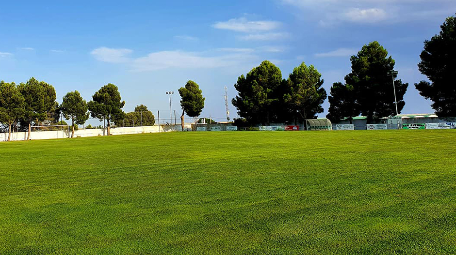 Imagen de archivo del campo de fútbol municipal Las Lomas de Bujaraloz.
