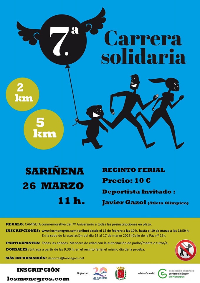 Imagen del cartel anunciador de la vuelta de la prueba de carácter solidario.