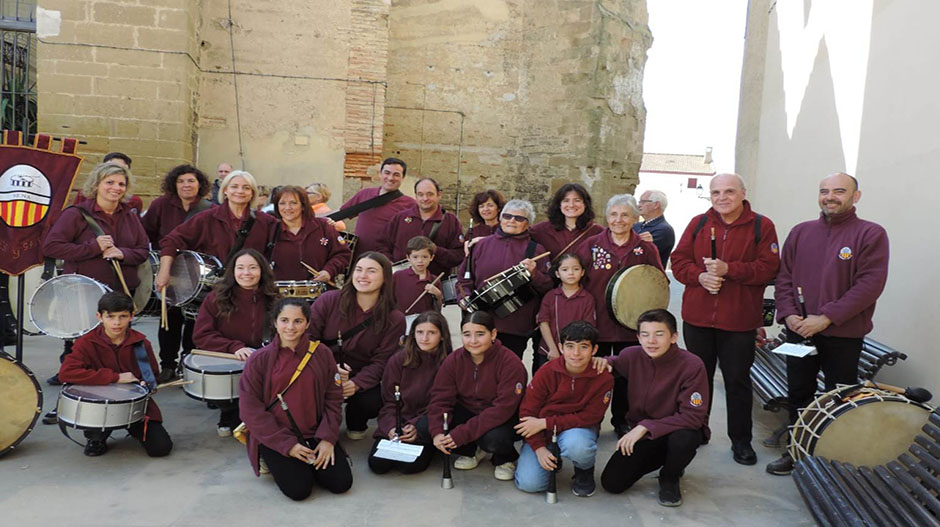 El grupo de tambores y gaitas ha acompañado cada uno de los actos. Juan Luis Almerge.