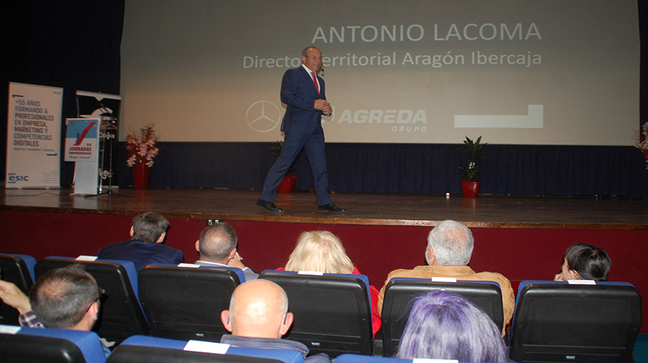 Antonio Lacoma, durante su participación en el foro empresarial.