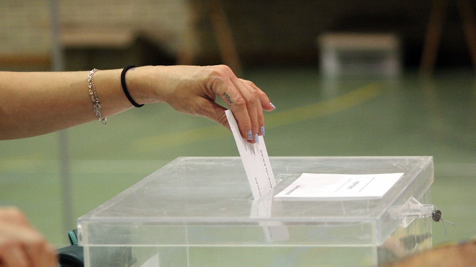 Imagen de recurso de las votaciones celebradas este domingo en Los Monegros.