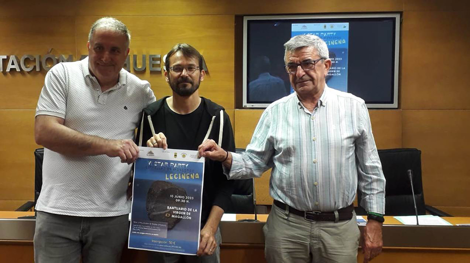 La actividad está organizada por Astronomía Monegros, con la colaboración de la Agrupación Astronómica de Huesca y el Ayuntamiento de Leciñena.