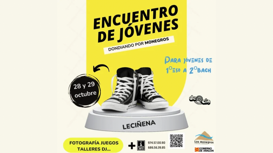 Imagen del cartel del encuentro, que se celebrará en Leciñena los días 28 y 29 de octubre.