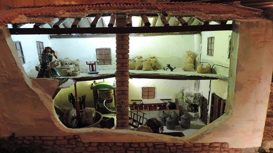 Imagen de la recreación interior de un almacén tradicional en Sena.