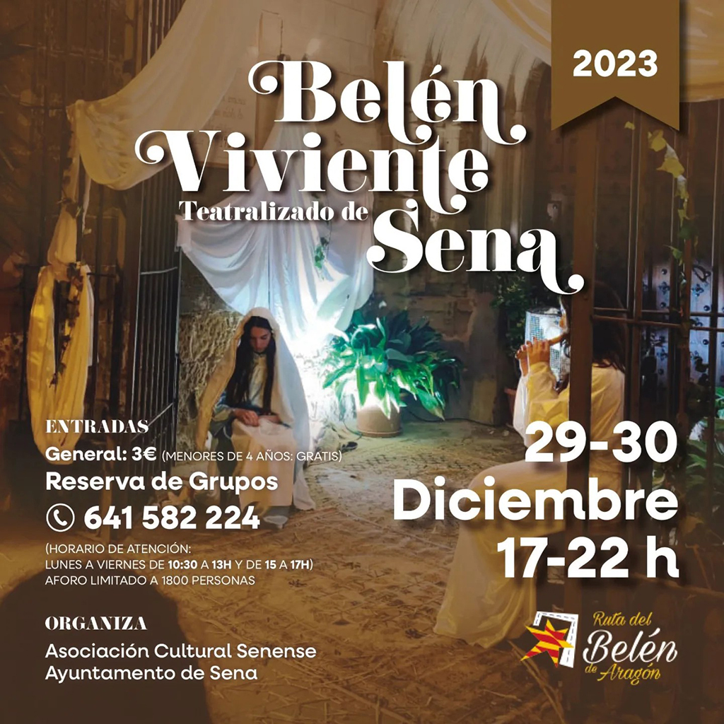 El belén viviente y teatralizado de Sena ya tiene cartel anunciador.