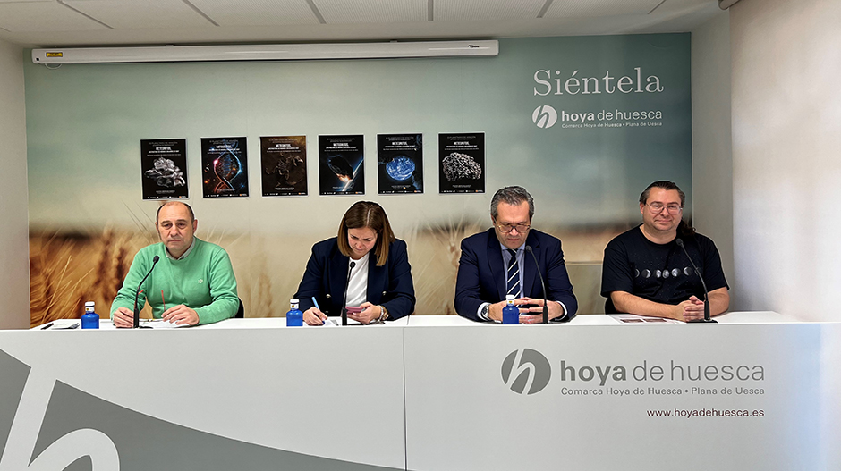 Imagen de la presentación de la exposición, que suma además la colaboración de la Comarca de La Hoya.