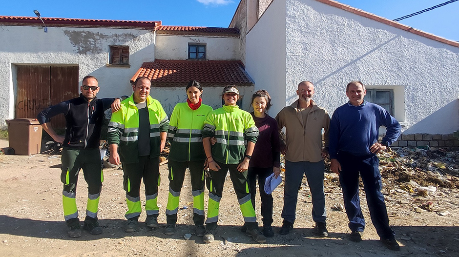 El alumnado realiza prácticas en puntos de depósito de residuos voluminosos de las localidades de Sodeto y San Lorenzo del Flumen.
