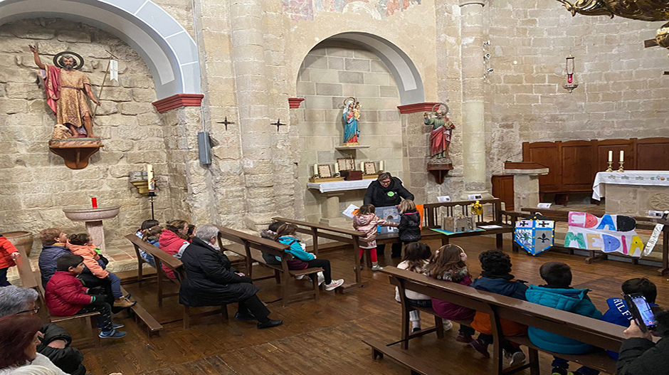 La Edad Media ha sido la etapa recreada en la iglesia parroquial de Sesa.