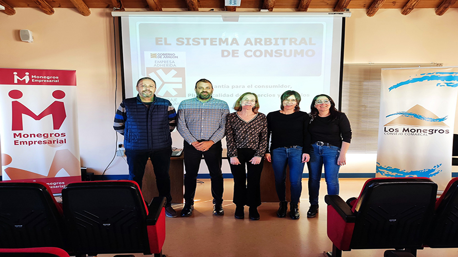 La actividad fue organizada por la Oficina Comarcal de Información al Consumidor, con la colaboración de la asociación “Monegros Empresarial”, el Ayuntamiento de Sariñena y el Ceder Monegros.