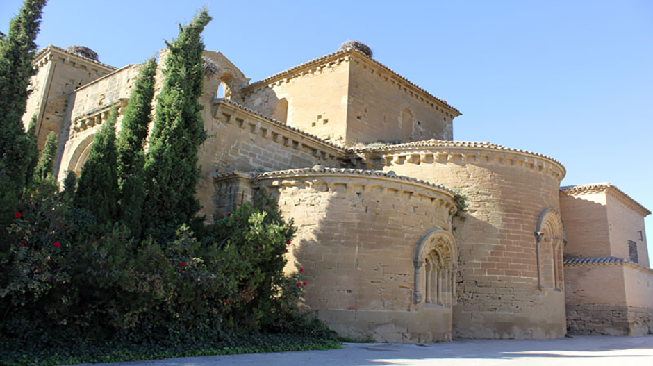 Imagen del exterior del monasterio de Sijena.