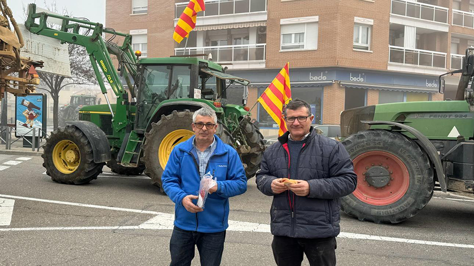 Sena, Sariñena, Grañén, Villanueva de Sijena o Poleñino son algunas de las localidades de procedencia de los agricultores movilizados.